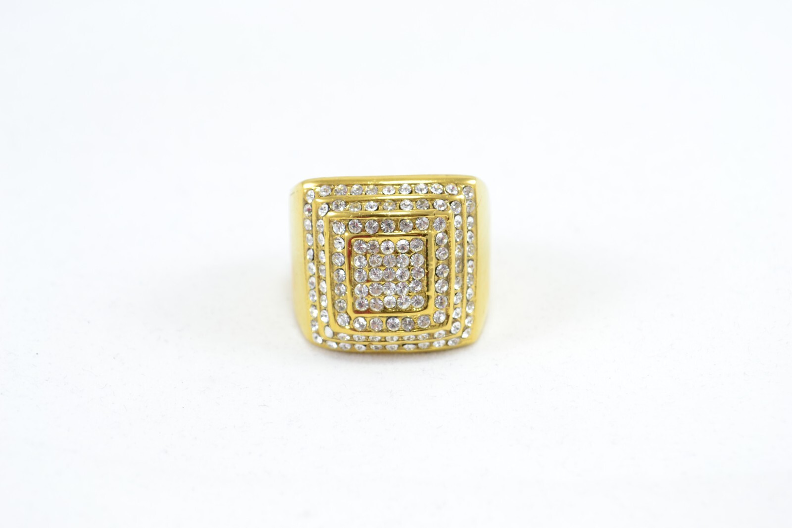 Big Man’s 14K GOLD FINISH Tone CZ RING SIZE (7-12)