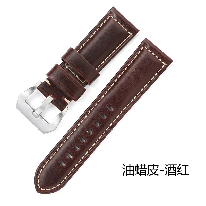 Vintage Classic Buckle Cow Genuine Leather Watch Band 20mm 22mm 24mm 26mm Strap