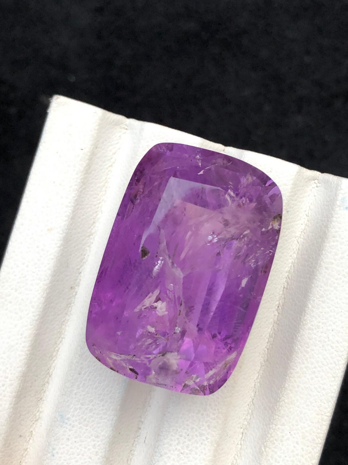 99.20 Ct Natural cut amethyst Emerald shape loose gemstone from Afghanistan.