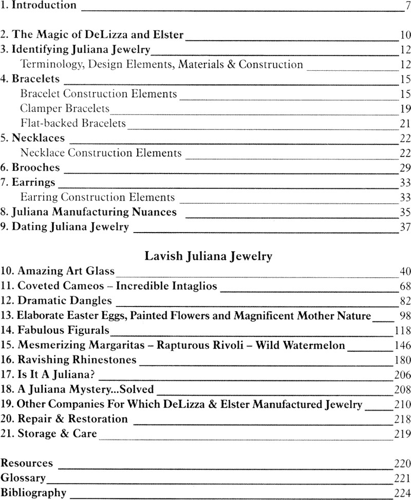 Vintage Juliana Jewelry Guide Costume & Rhinestone Etc