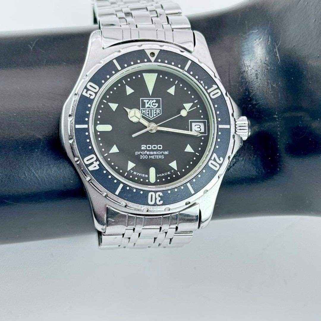 TAG Heuer Professional 200M 973.006 Quartz Black Dial Diver Watch 38mm