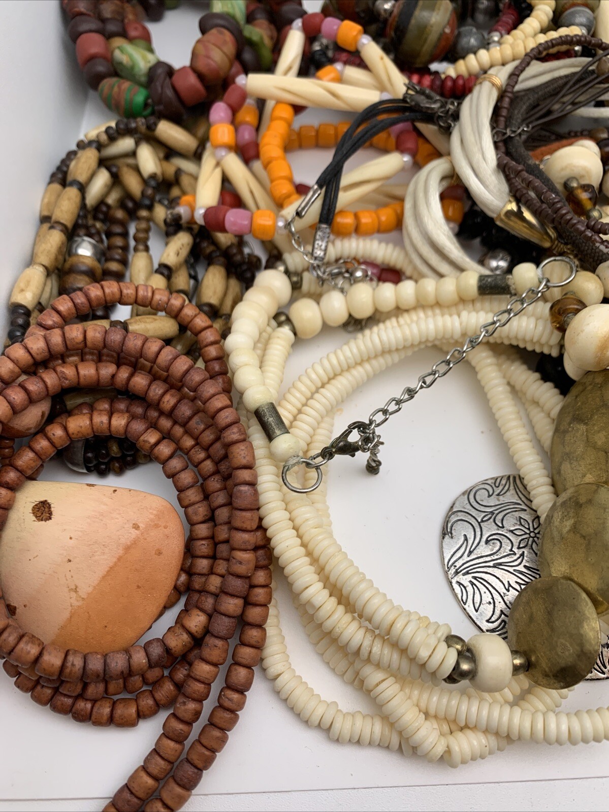 Lot of Necklaces Vintage – Fun Colorful Chunky Beaded Every Occasion OVER 3 LBS