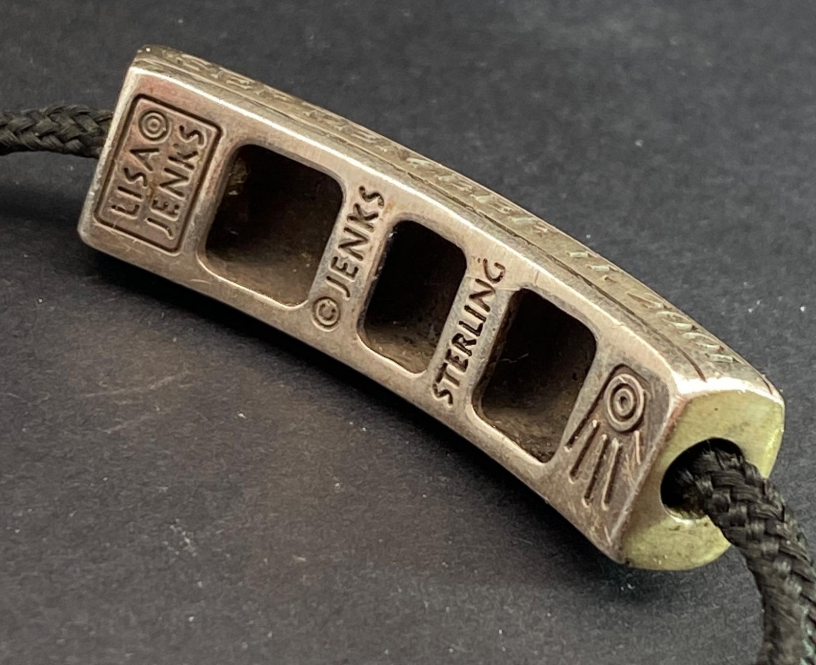 F.D.N.Y. LADDER COMPANY 3 SEPTEMBER 11 2001 Sterling Black Cord Bracelet B72
