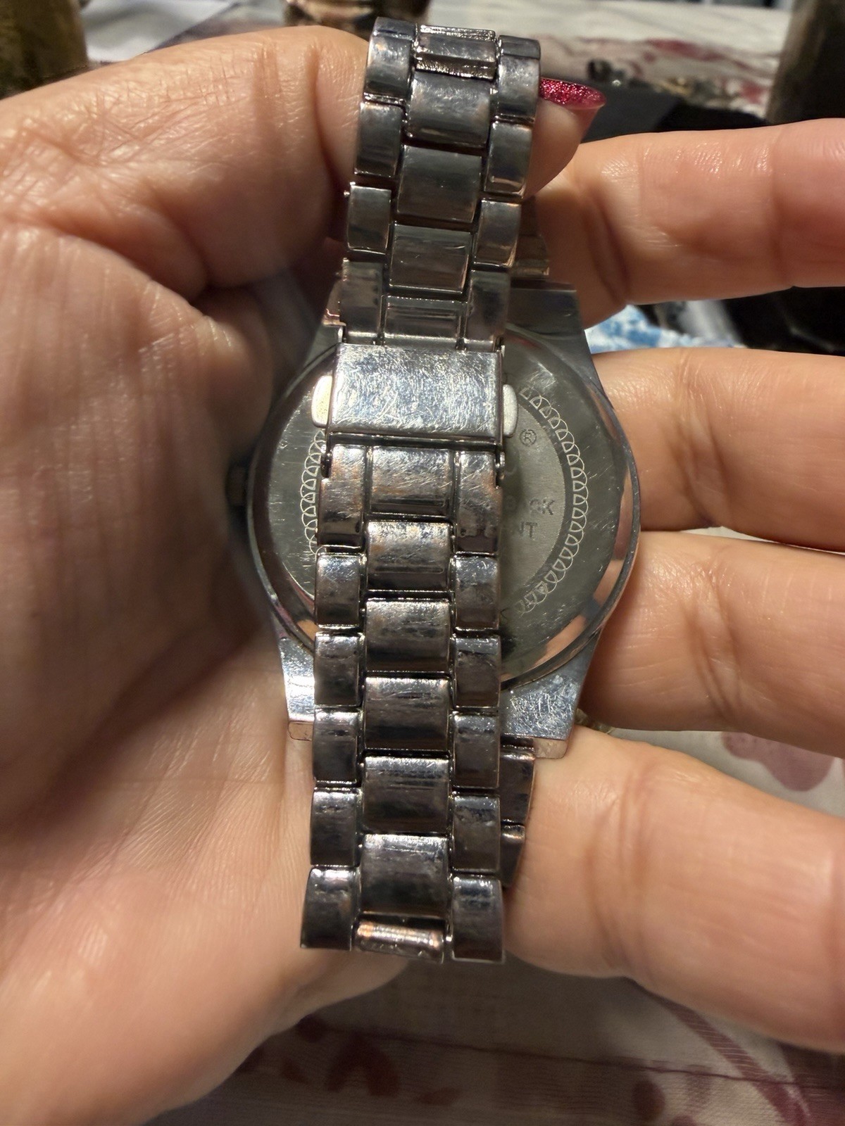 LONGBO Women’s Quartz Analog Dress Watch Silver Metal Bracelet Rhinestone Bezel