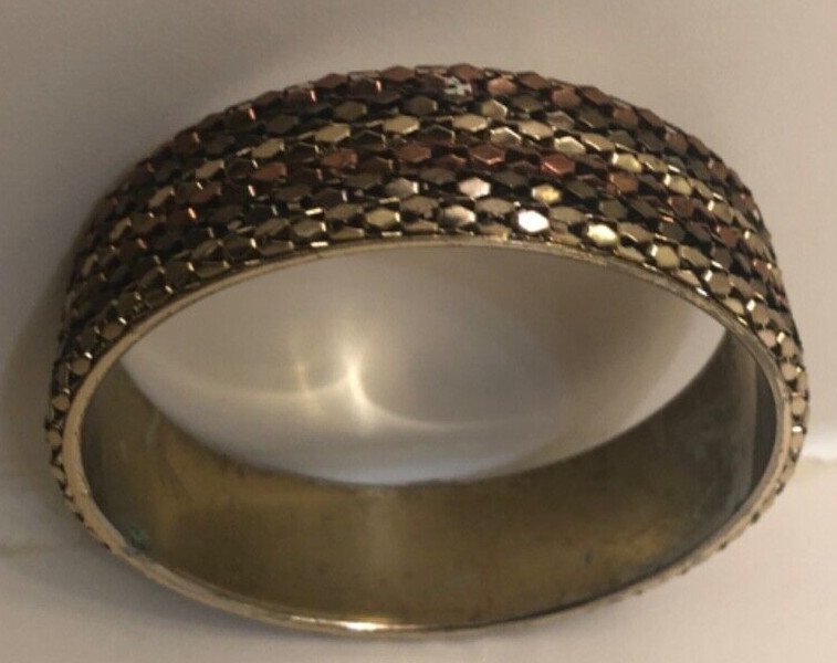 Multi-Metal Women’s Bangle Bracelet (One Size) Unique & Looks Great On!