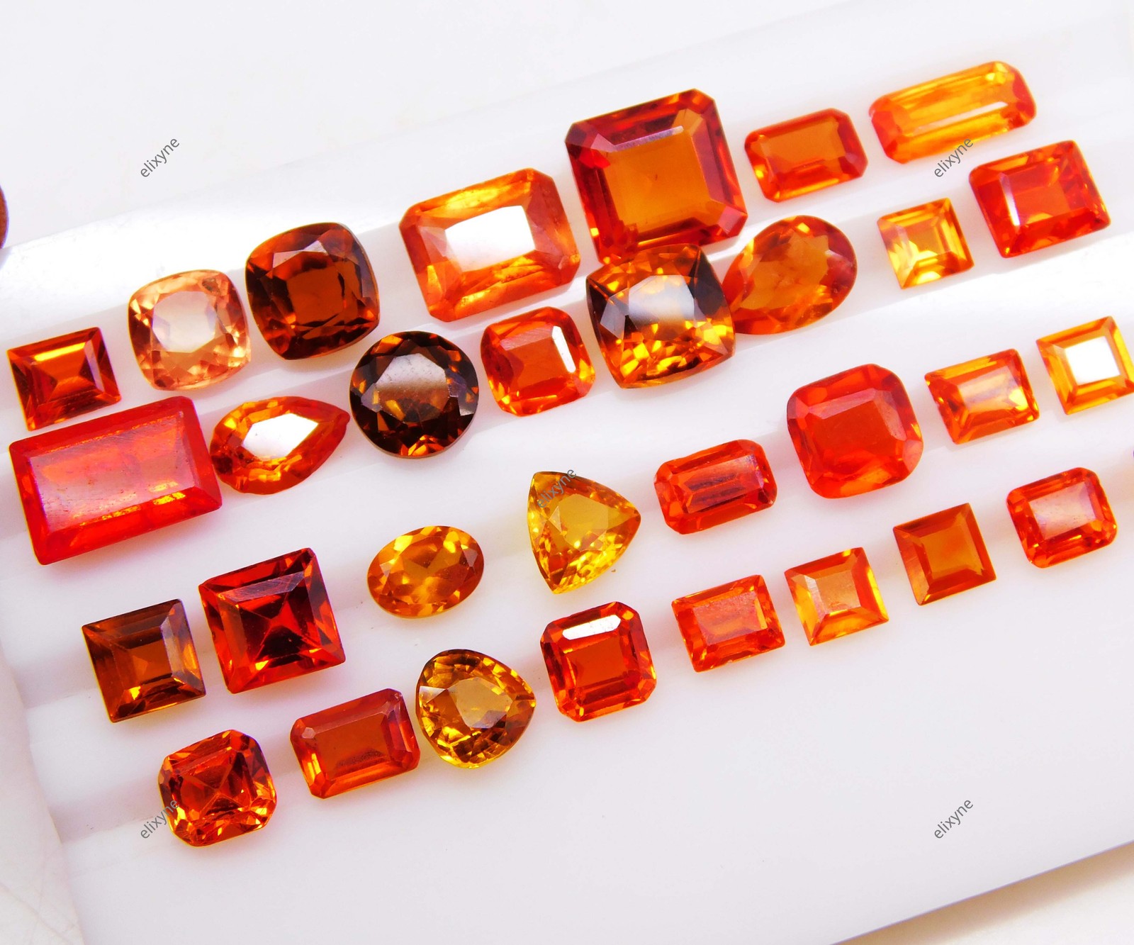 Lot of 40 Pcs 80.85 Ct Red Rhodolite Garnet Mixed Shape Gemstone Wholesale
