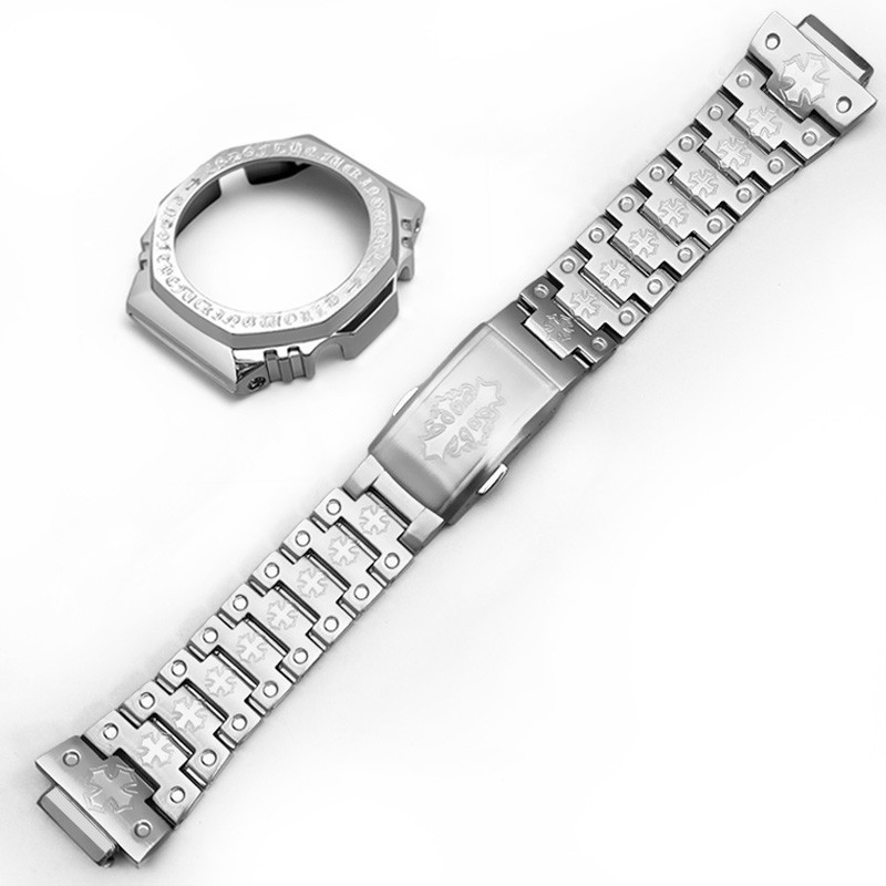 Stainless Steel Case Band Mod Kit Replacement For Casio G-Shock GA2100 GA2110