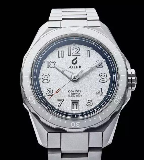 NEW BOLDR Odyssey Freediver 545 Silver Steel 40mm watch 300m – DEALER & WARRANTY