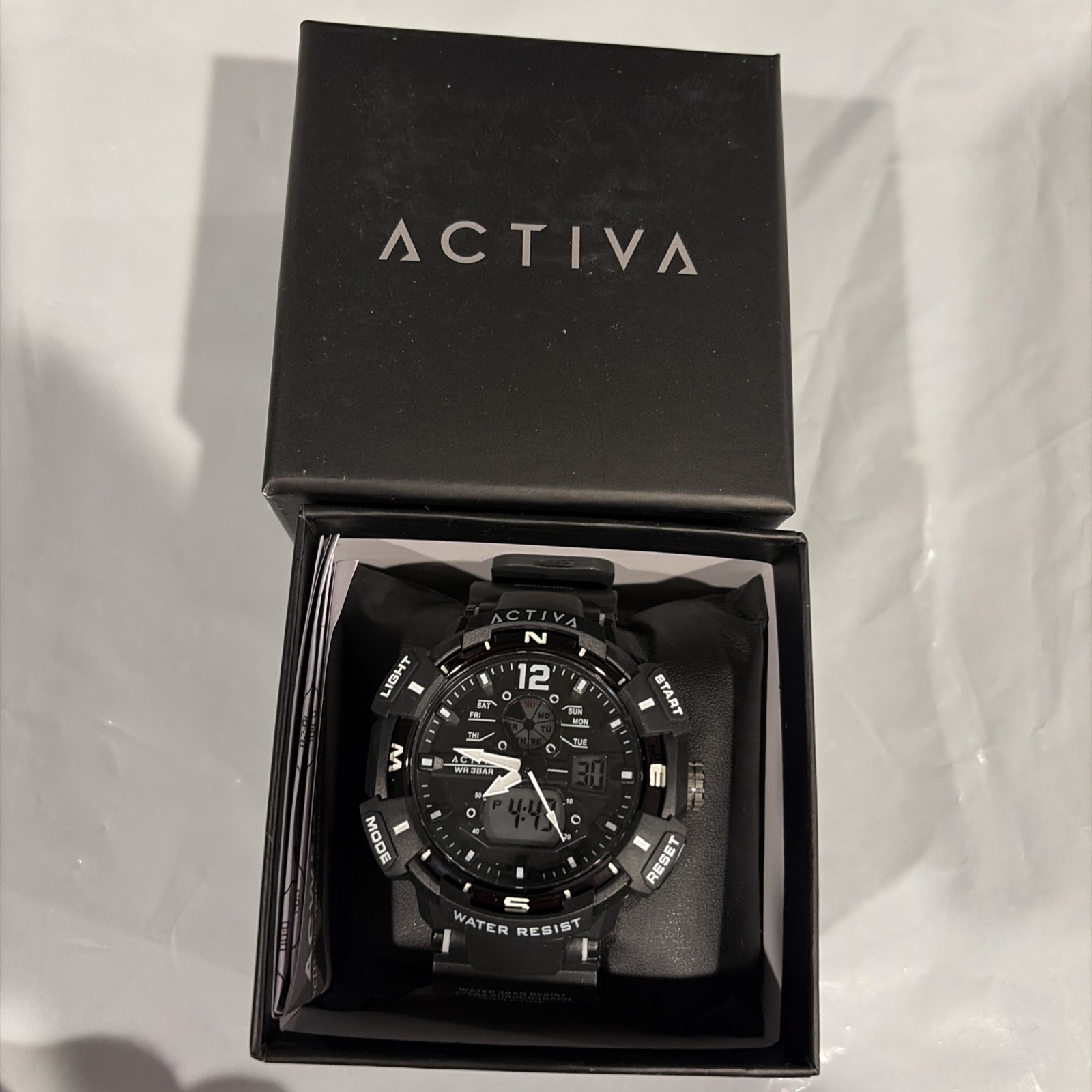 Activa X Invicta ACW8045-003 Digital Essentials Men’s 53mm Black Sport Watch