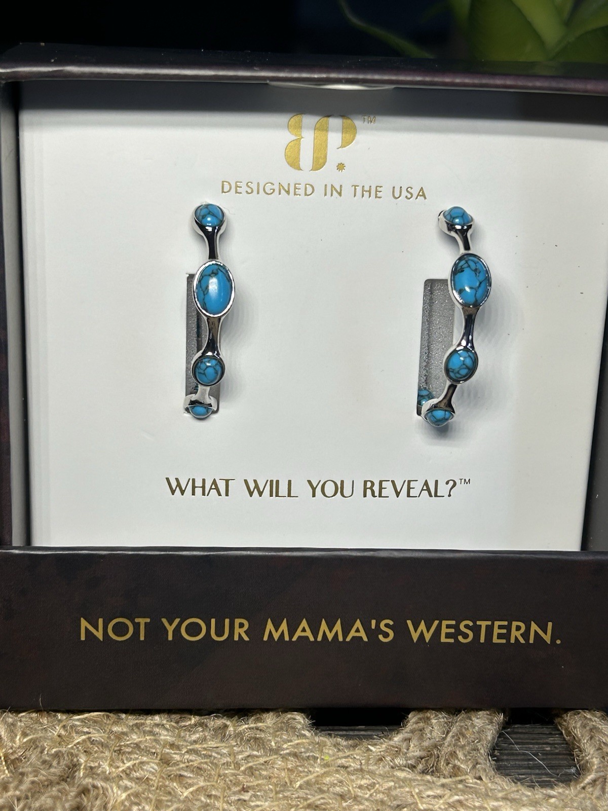 Bomb Party Earrings ER69915 “This Ain’t My First Rodeo” 🩵 Outlaw Collection