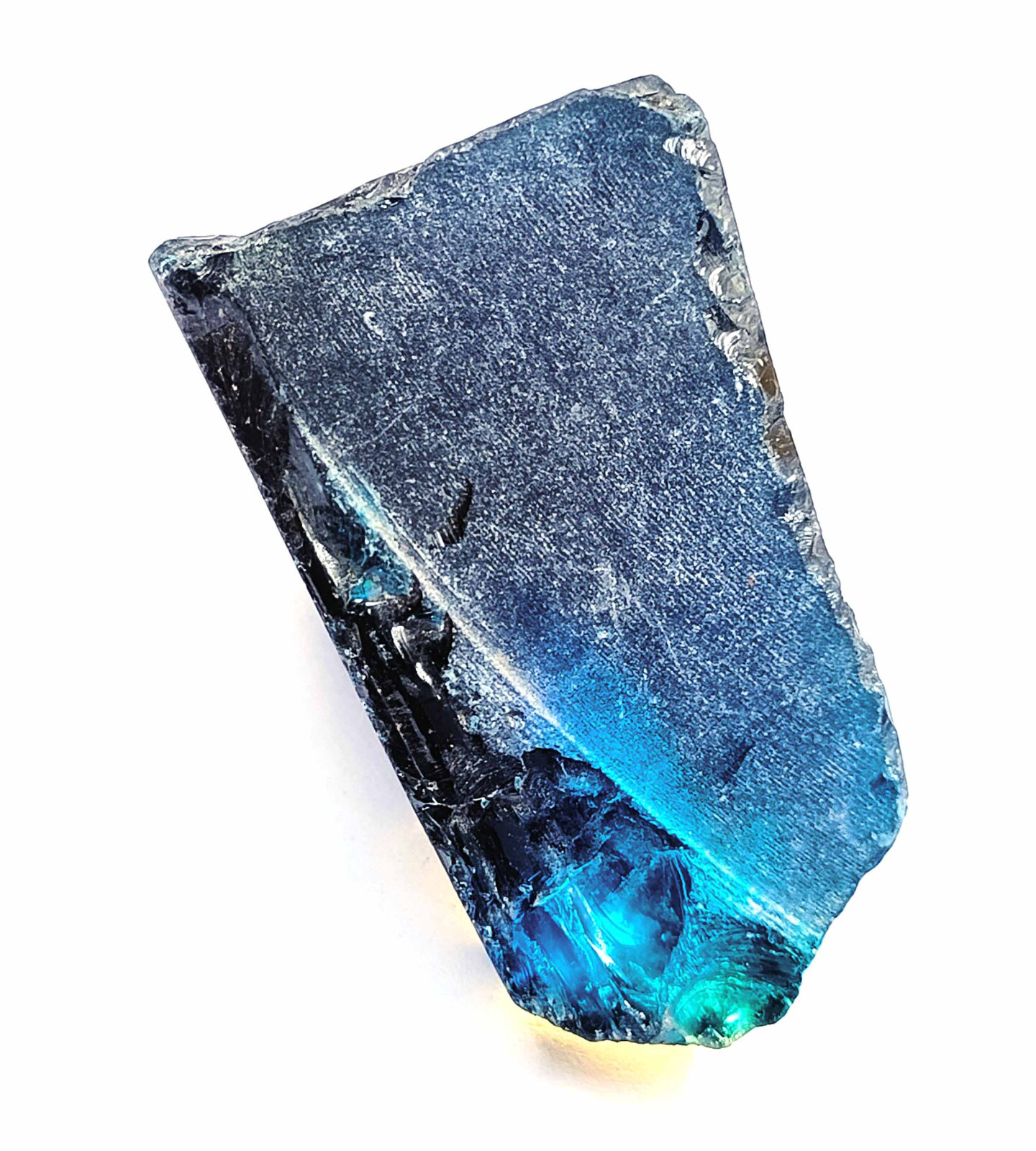 Natural Certified 630Ct Cambodia Deep Blue Zircon Uncut Rough Loose Gemstone AKC
