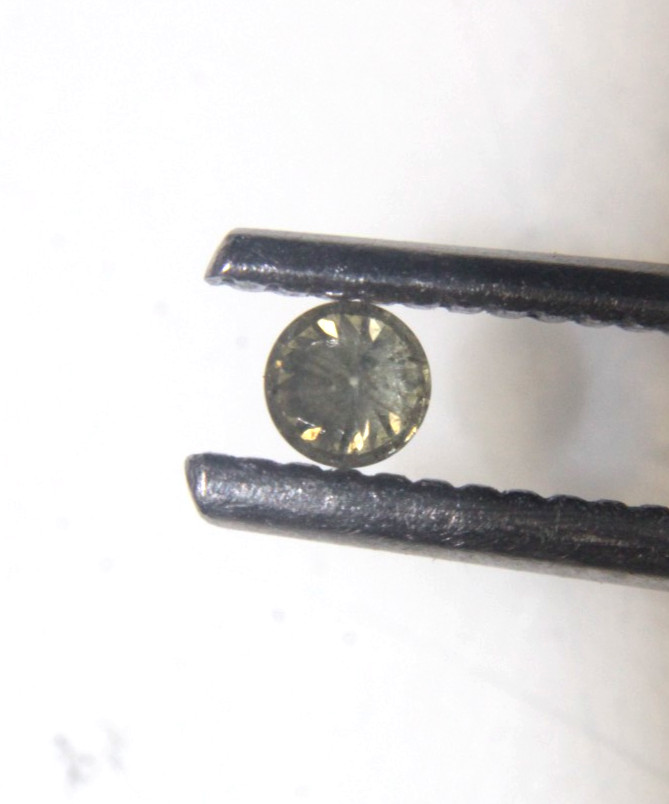 0.11 CTS YELLOW COLOR ROUND SHAPE SOLITAIRE DIAMOND 3.08-3.06×2.00 MM