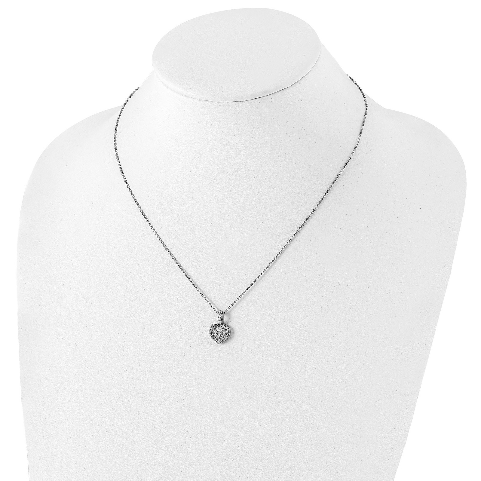 925 Sterling Silver Sterling Shimmer Sterling Silver Rhodium-plated 16 inch 40 S