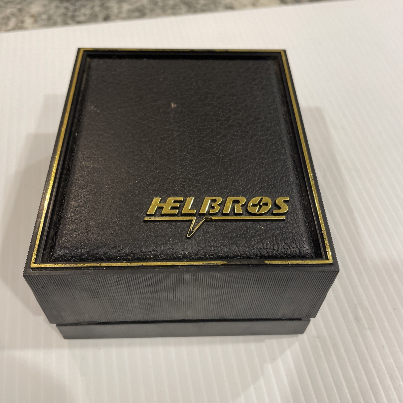 Vintage New Old Stock Helbros Tachymeter Men’s Wristwatch New W Box Papers