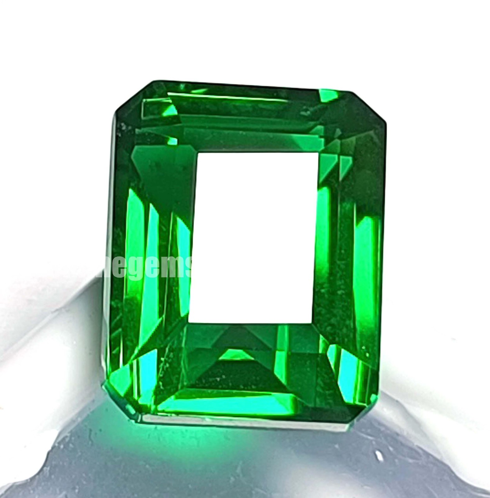 Natural Green Emerald 12.90 Ct Emerald Shape Untreated EGL Loose Gemstone 6JHA