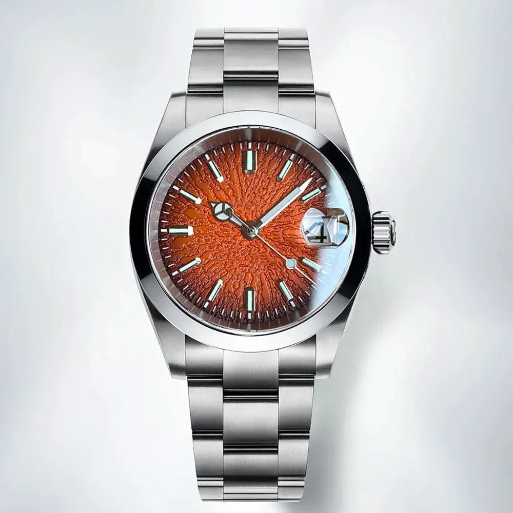 Tandorio 36mm/39mm Japan NH35 Automatic Mechanical Diver Date Men Watch 20ATM