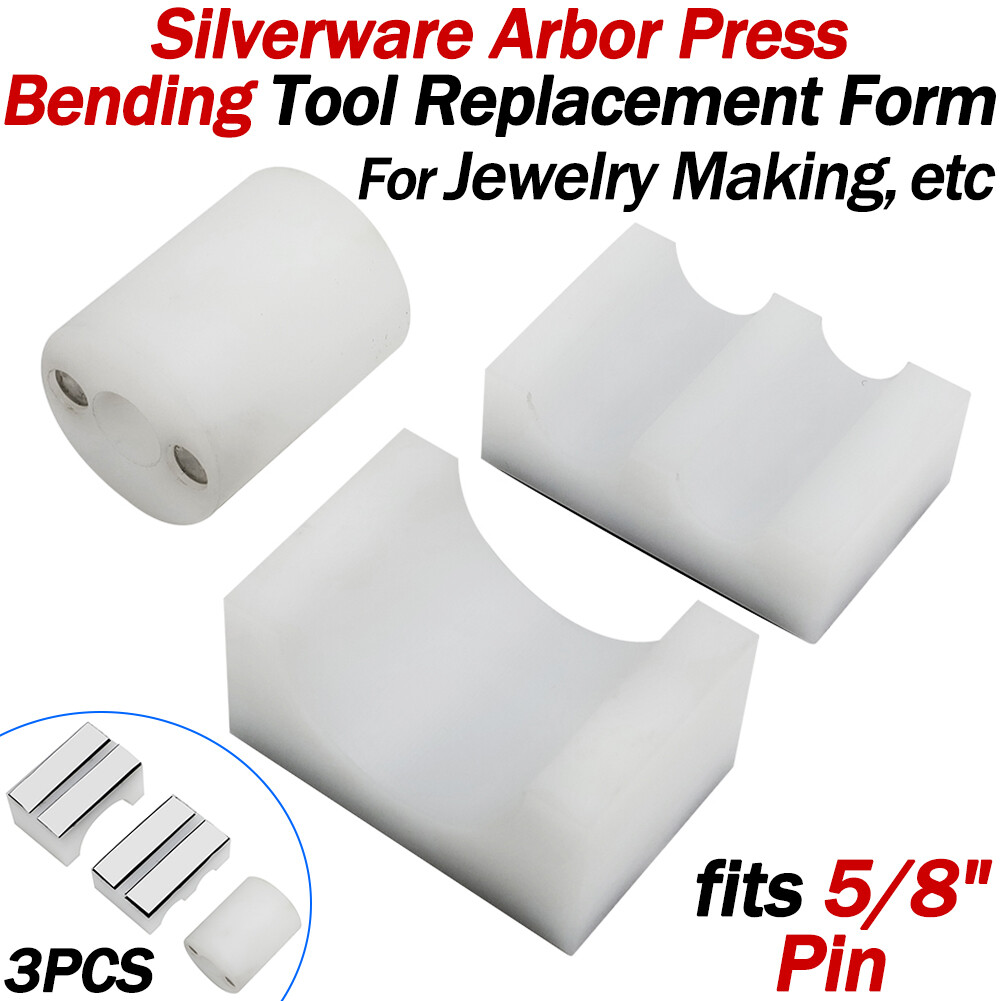 For Silverware Arbor Press Bending Tool Replacement Forms Set of 3 fits 5/8″ pin