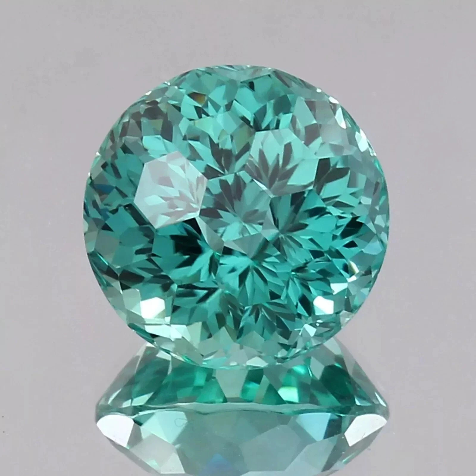 Natural Ceylon Parti Sapphire Certified Round Cut Gemstone Football Cut 10.20 Ct