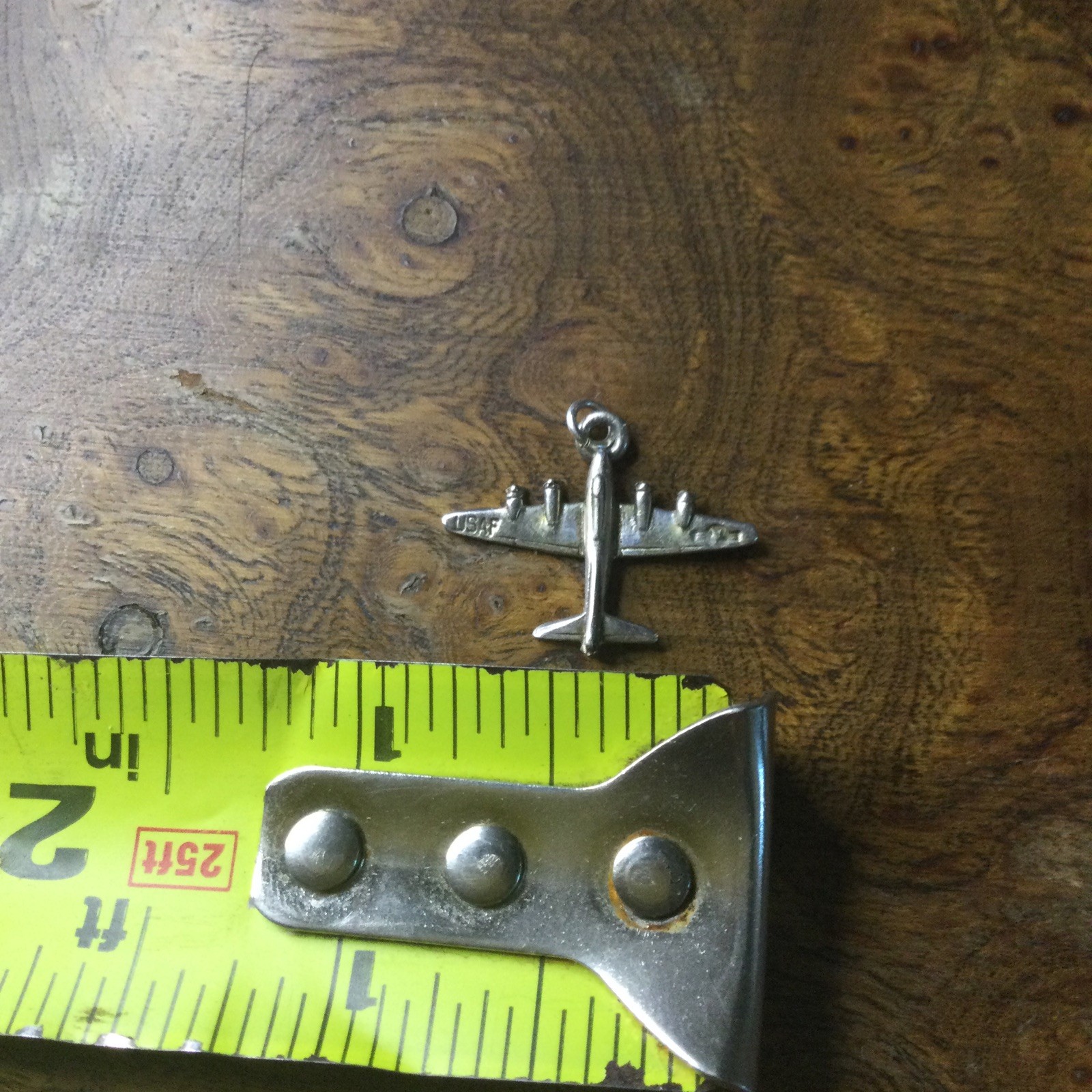 Vintage Sterling Silver USAF Air Force Patriotic Charm Pendant