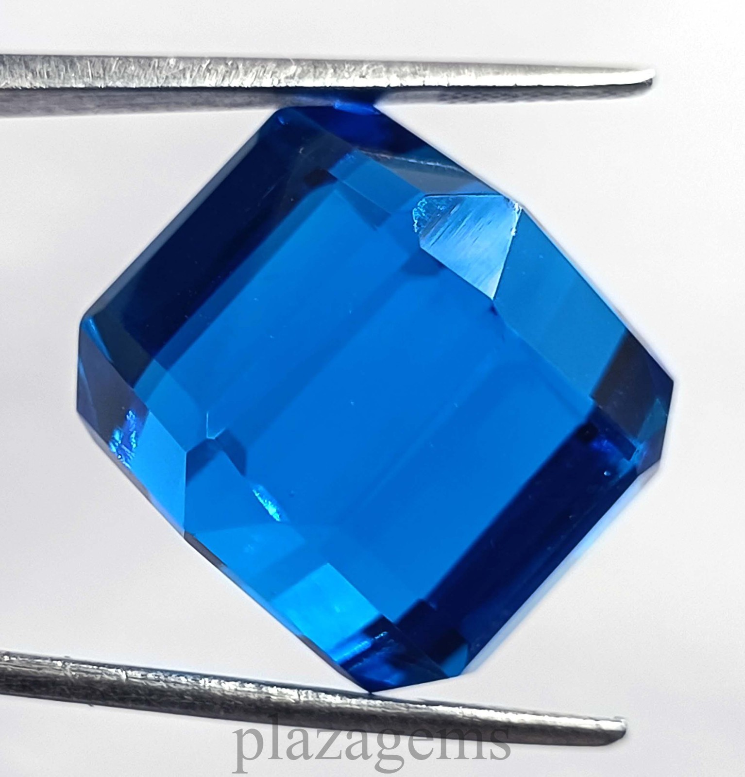 Rare 60.90 Carat Natural Blue Sapphire Cube EGL Certified Loose Gemstone 5DSV