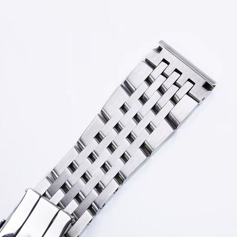 22/24mm Strap Bracelet for Breitling Navitimer, Crosswind Solid Curved-End Links