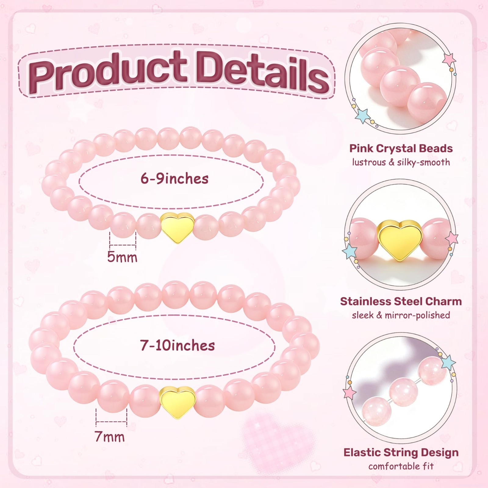 Back to School Bracelet for Mom & Daughter | Kabbalah Red String, Pinky Promise
