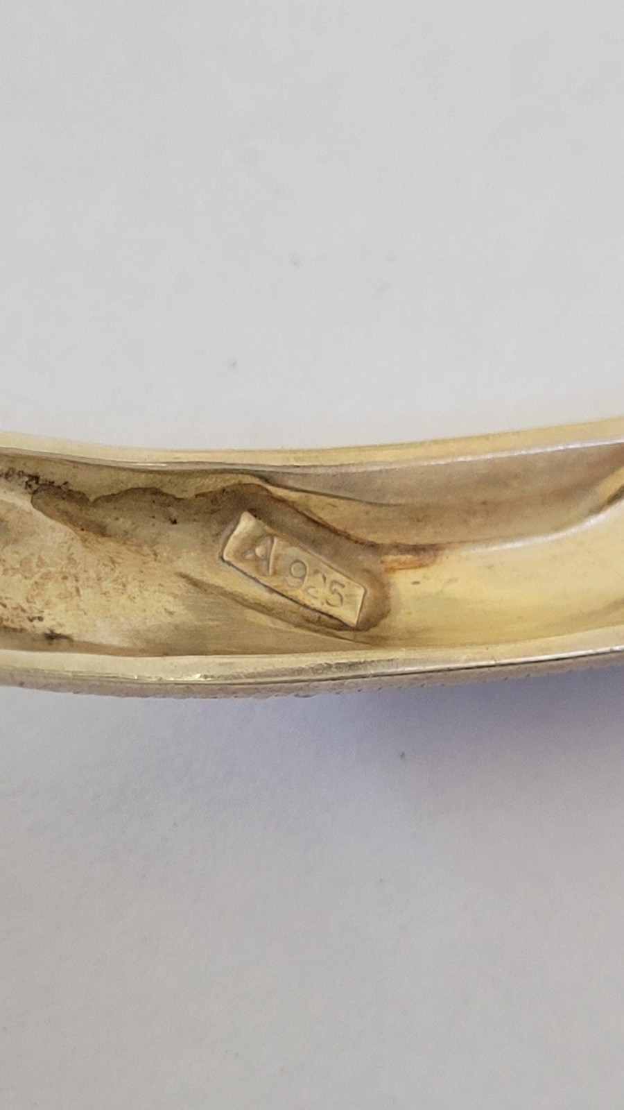 Vintage 925 Sterling Silver Marcasite Bangle Bracelet with Safety Chain