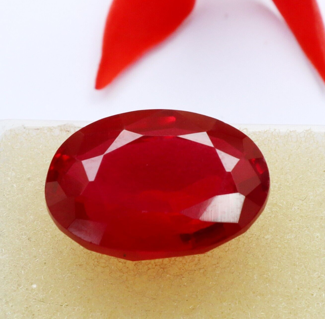 Natural Red Ruby CERTIFIED Oval Shape Loose Gemstone 11.70 Ct Best Offer
