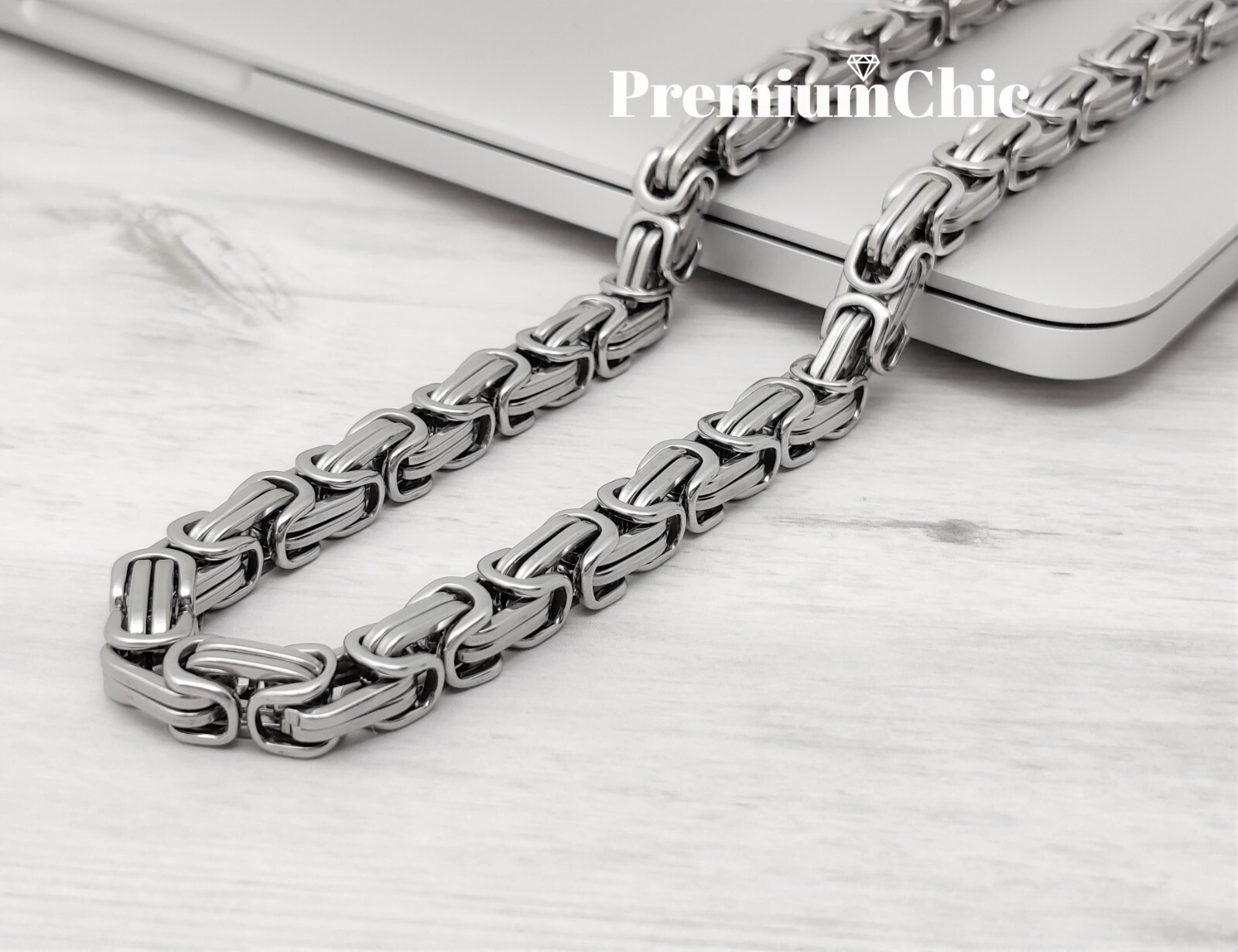 18″-30″ Stainless Steel 4/6/8mm NOT PLATED Byzantine Box Necklace Mens Jewelry