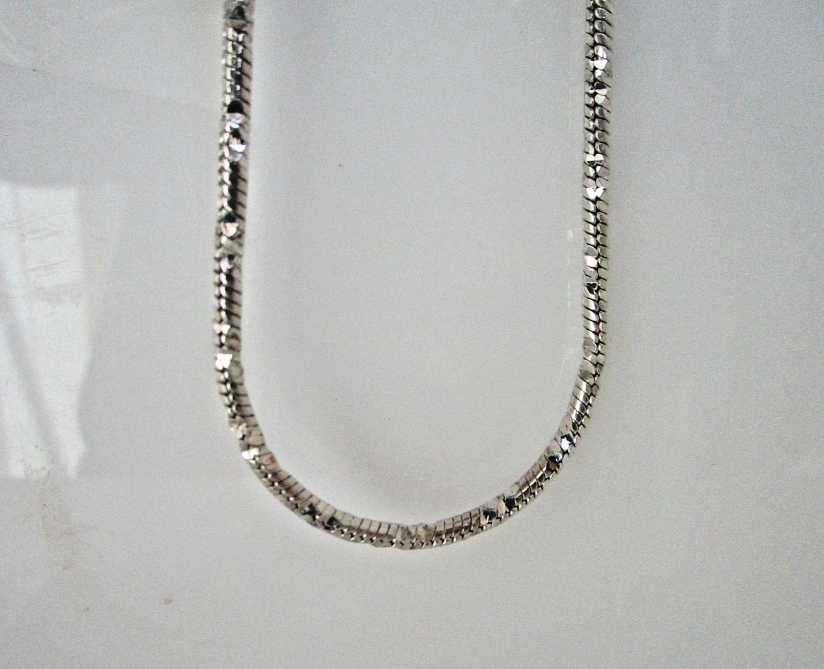 Milor 2.6mm Diamond Cut Snake Sterling 30″ Chain Italy 31 Gr