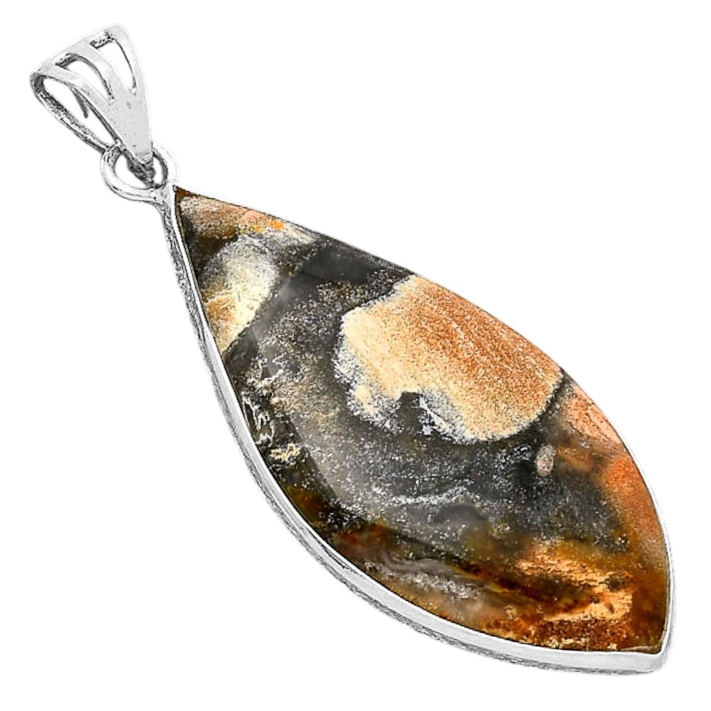 Natural Tabu Jasper 925 Sterling Silver Pendant Jewelry P-1001