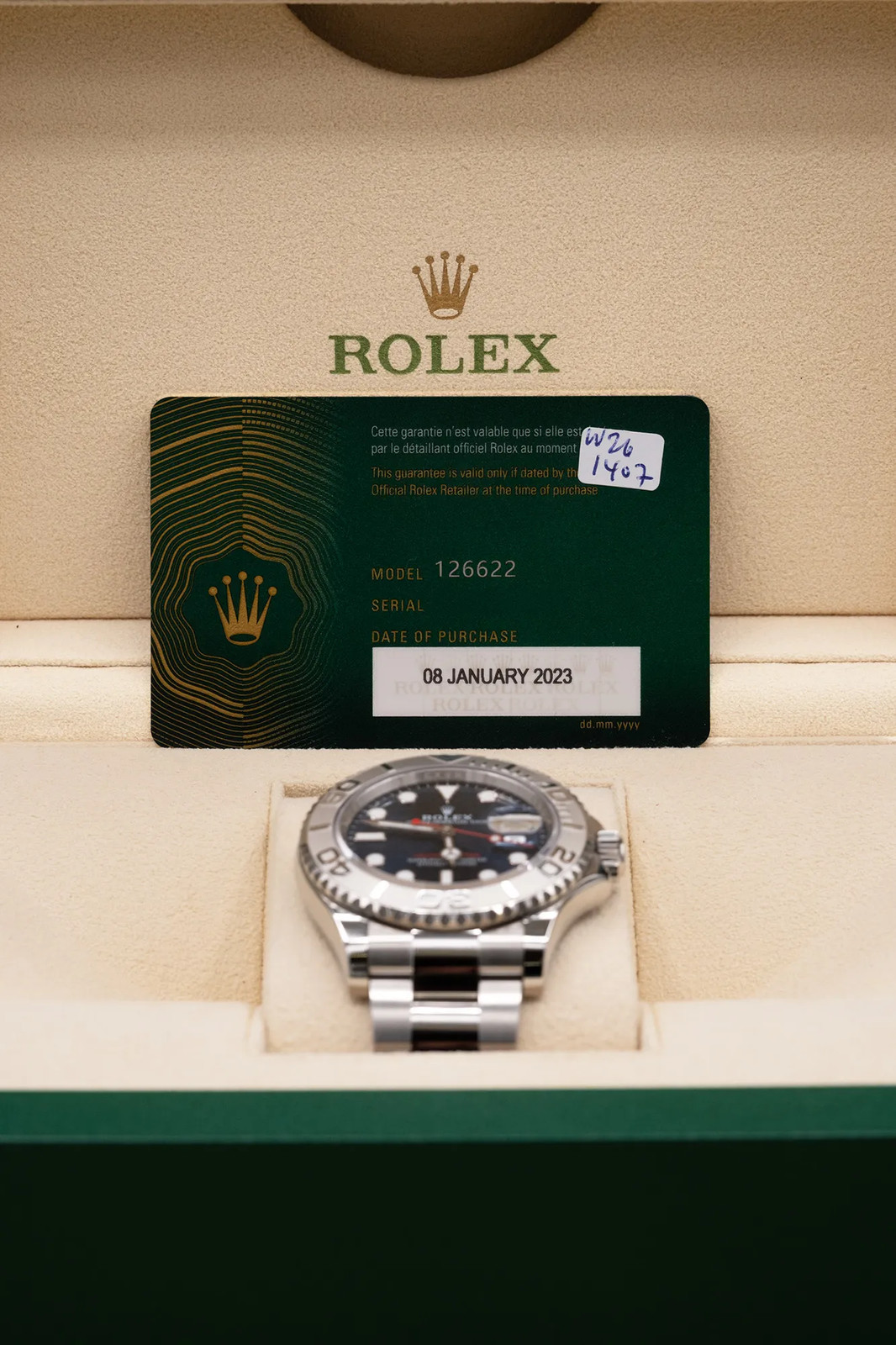 2023 Rolex Yacht-Master Blue Dial Complete