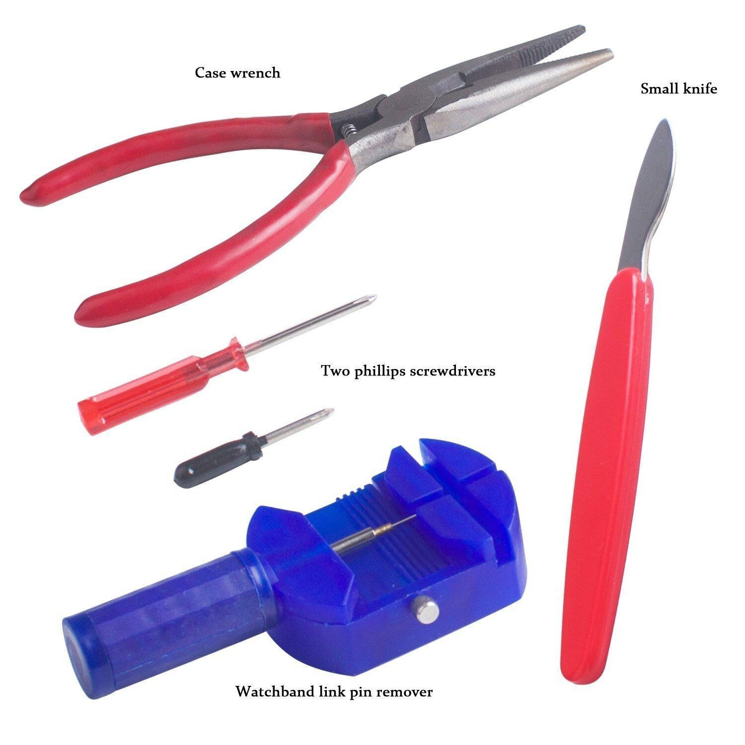 16pc Watch Repair Tool Kit Watch Back Opener Watch Strap Remover Repair Tool Set