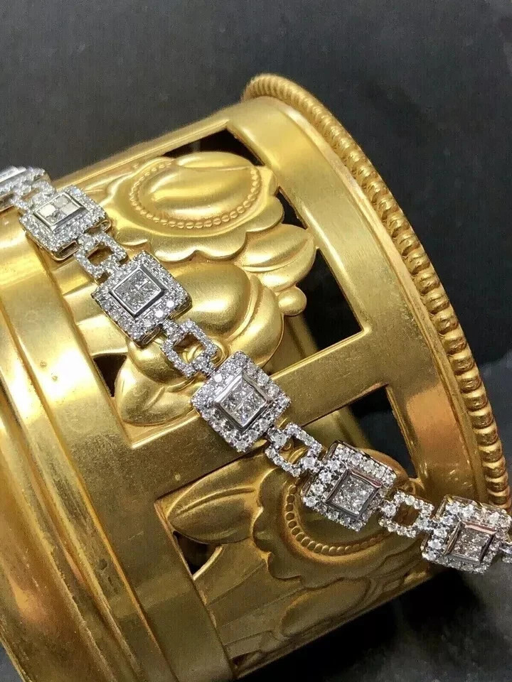 6Ct Lab-Created Diamond Women’s Gift Tennis Bracelet 14K White Gold Plated