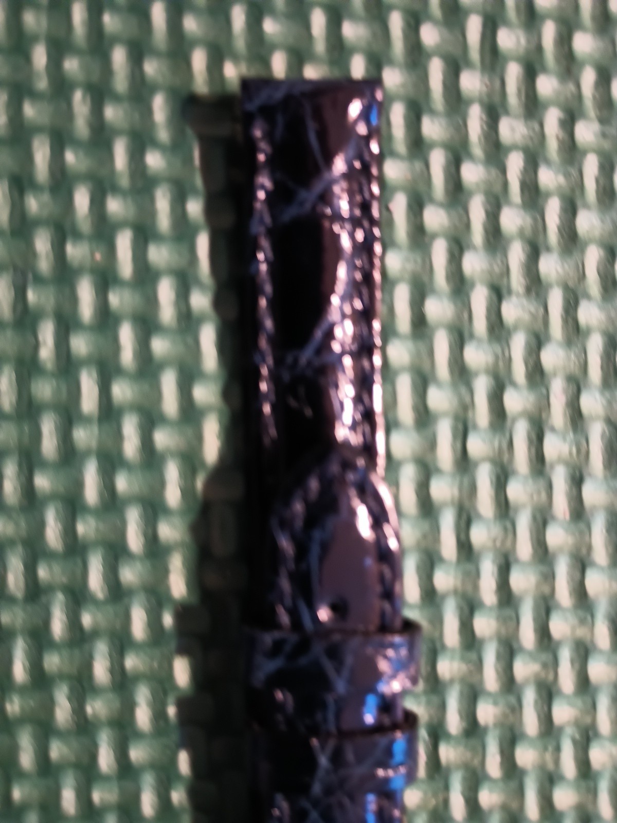 Dark Blue Sahara Genuine Crocodile Watch Strap Made In Italy Gold Buckle 12mm