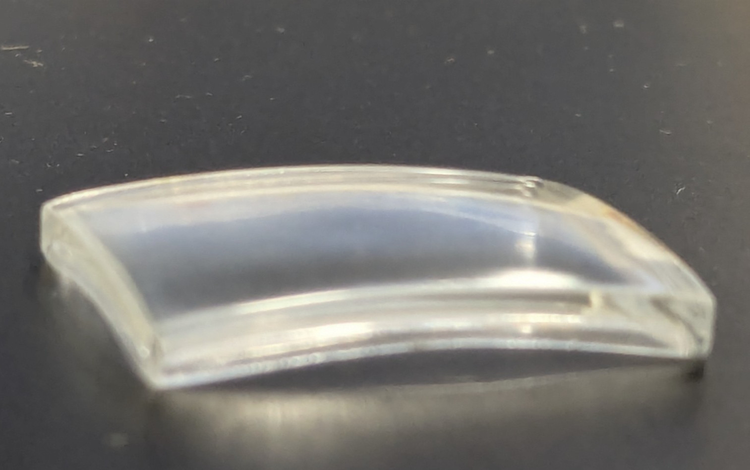NOS Glass Watch Crystal for Louvic Tank 25.0mm x 21.0mm