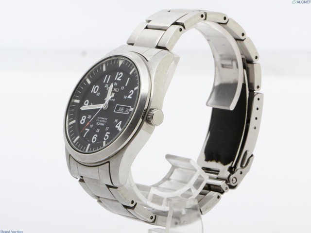 [Near MINT] SEIKO 5 Sports 7S36-03J0 Black Military Automatic Men’s Watch JAPAN