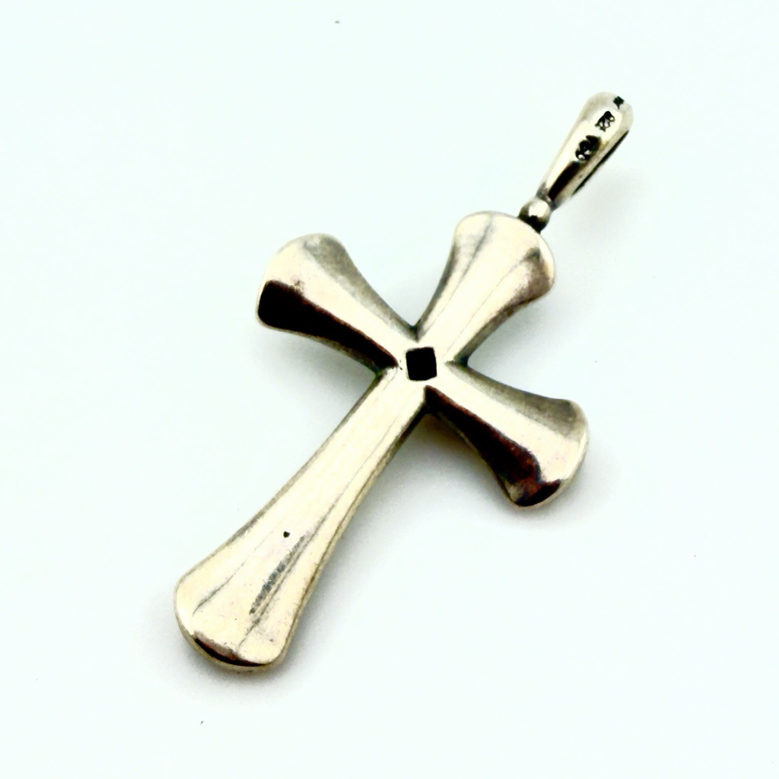 Rare Vintage LAGOS Two-Tone Caviar Beaded Cross Amulet in 18K Gold / Silver