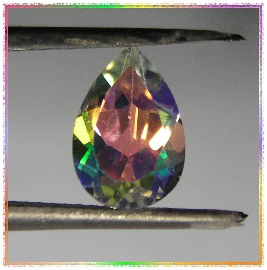 Moonglow Orange Mystic Topaz 10mm x 7mm Pear Cut Gemstone – 2.30 ctw
