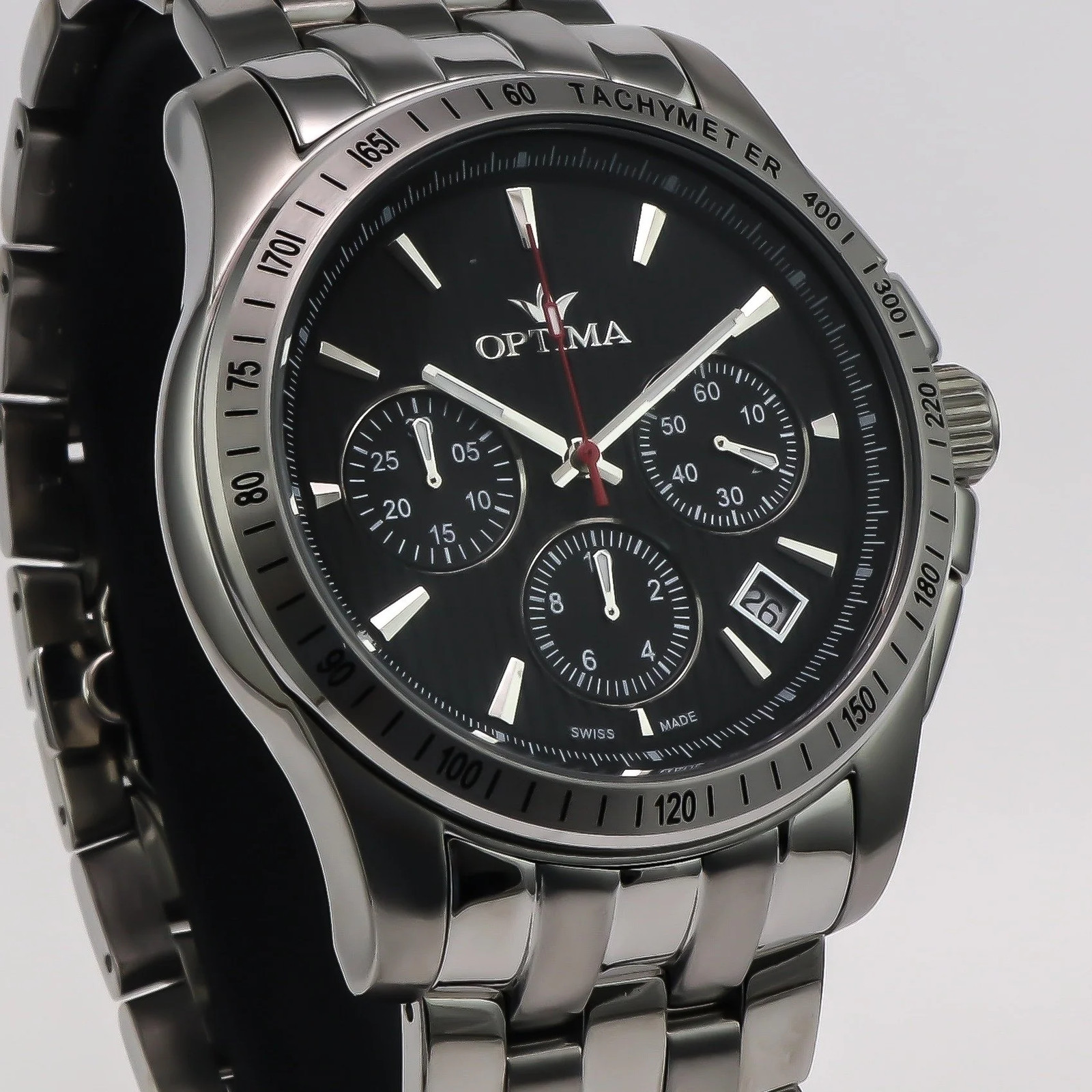 Optima – Swiss Chronograph – OSC377-SS-3 Swiss Quartz Ronda 48.15mm OSC377 50
