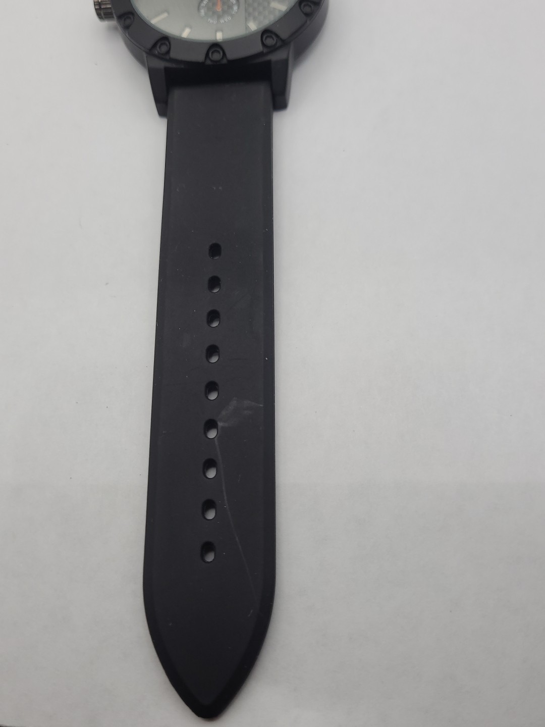 Mossimo Right Handed Black Dial Black Band Mens Quartz Watch New Battery Working