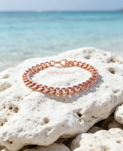 Solid Copper 5/8 of an inch wide – Men’s 9 Inch Link Bracelet CB639G. 100%