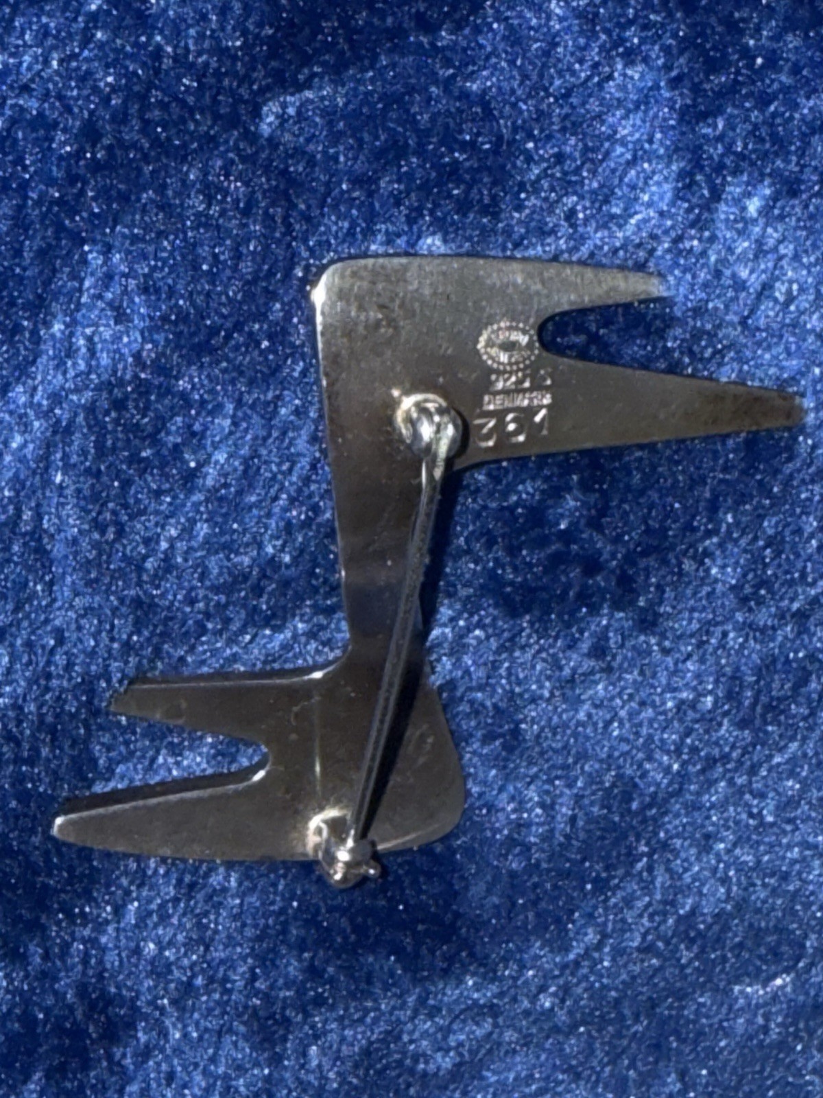 Georg Jensen Signed 925 Sterling Silver Brooch Pin No Stone MPN 361