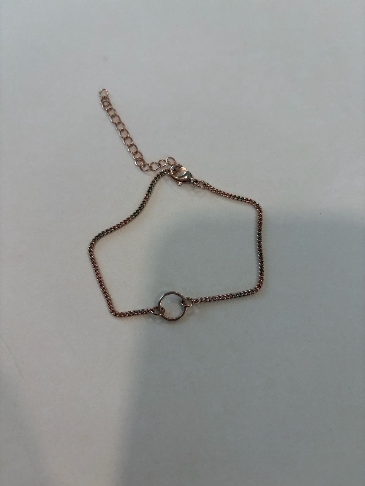 Set of 5 Rose Gold Tone Fashion Bracelets, a Ring and a Charm