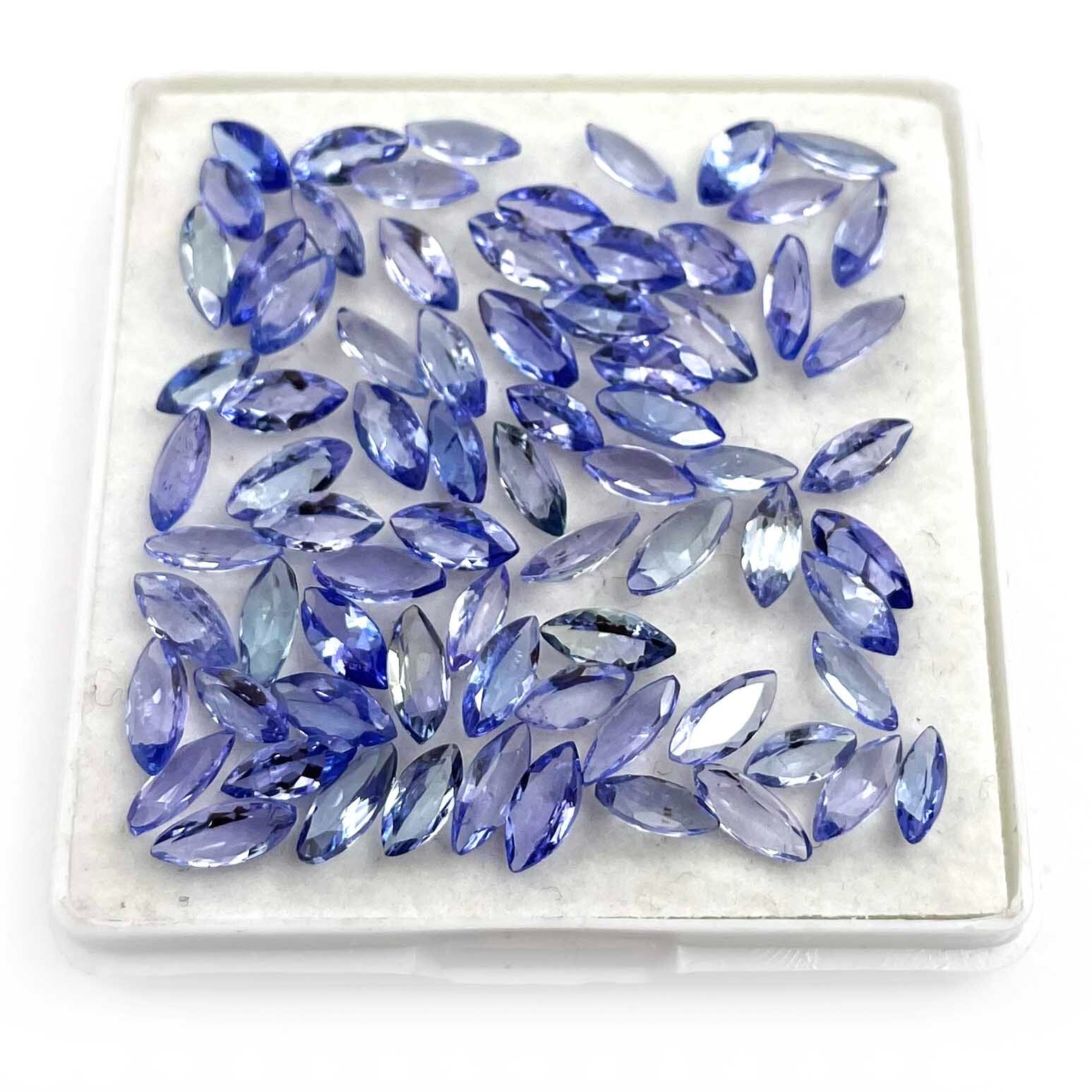 10 CT Natural Tanzanite Marquise Cut Loose Gemstone Lot 55 Pcs 2.50*5-3*6 MM