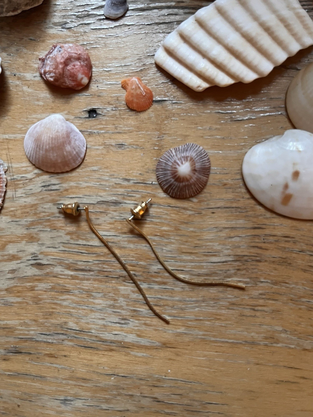 Dangly Gold Studs
