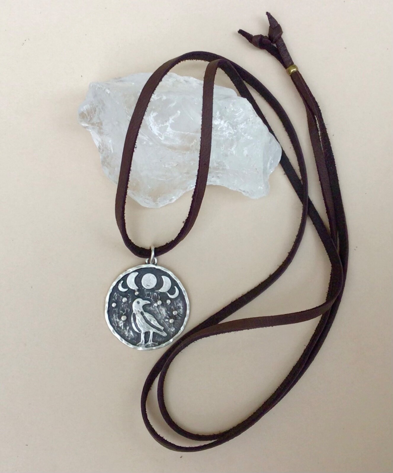 NEW Sundance Charm Necklace genuine leather cord handmade artisan jewelry