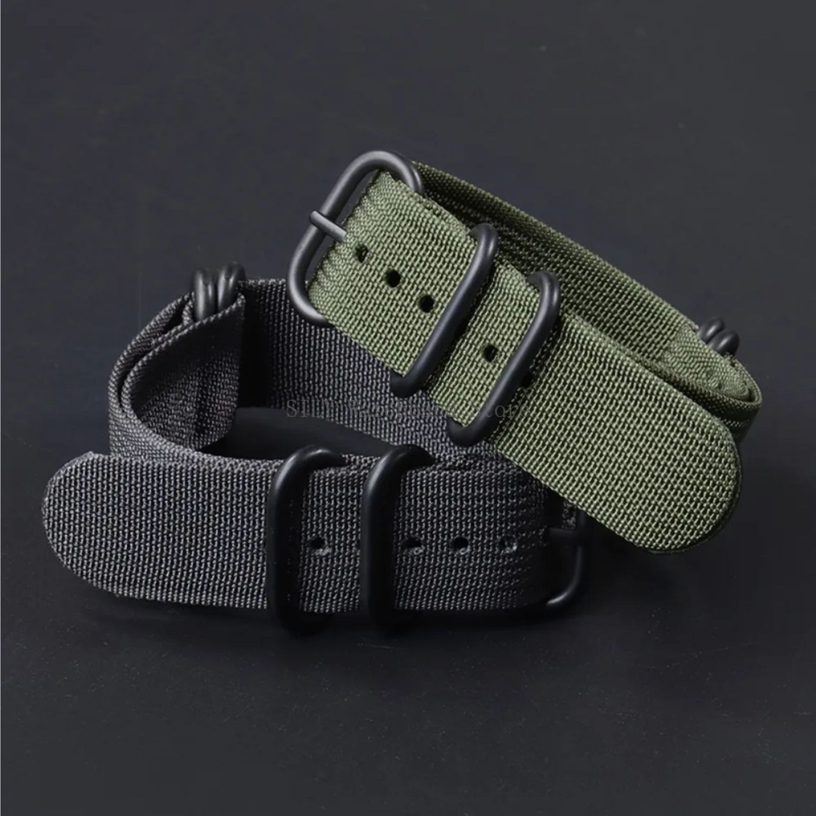 18mm 20mm 22mm 24mm Ballistic Durable Military Nylon Wrist Watch Band Strap New
