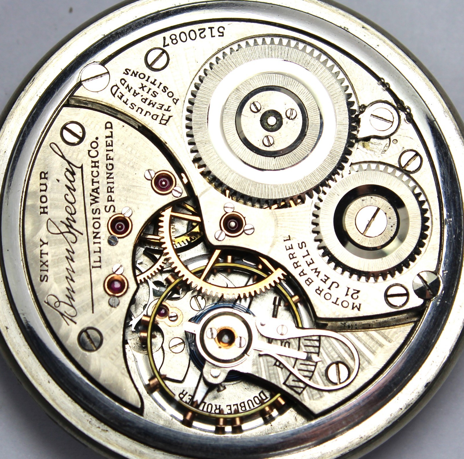 1928 Illinois Bunn Special Type 3 60 HR 16s 21j Gold Filled Pocket Watch – Runs