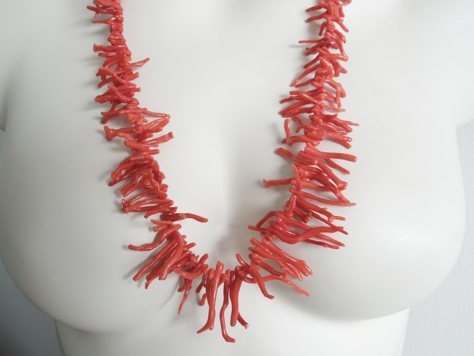Chain Coral Branch Red 925 Silver Spring Ring 2.7oz/28 5/16in / up To 1 1/2in
